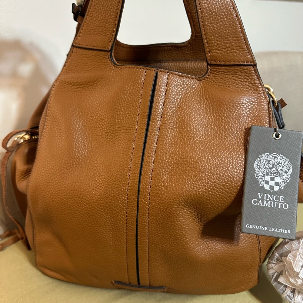 Vince Camuto Brown Leather Women's Bag. New! Gorgeous Leather.